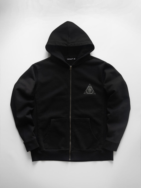 КентПакет Triangle of Trust Zip hoodie Black