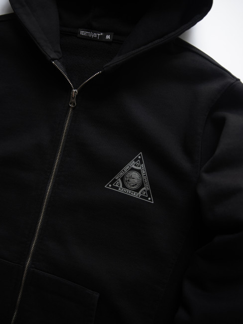 КентПакет Triangle of Trust Zip hoodie Black