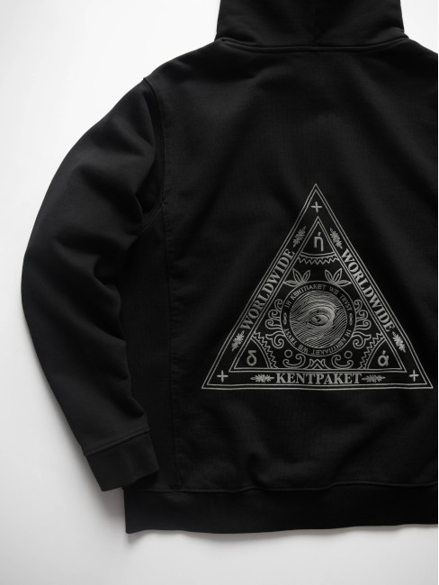 КентПакет Triangle of Trust Zip hoodie Black