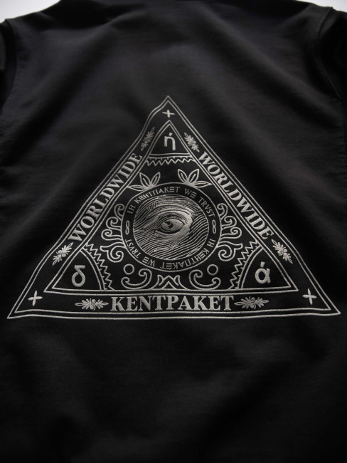 КентПакет Triangle of Trust Zip hoodie Black
