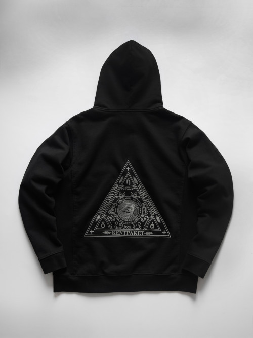 КентПакет Triangle of Trust Zip hoodie Black