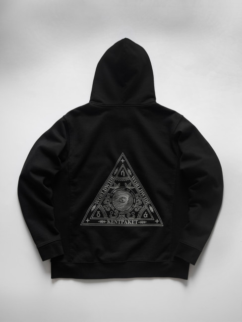 КентПакет Triangle of Trust Zip hoodie Black