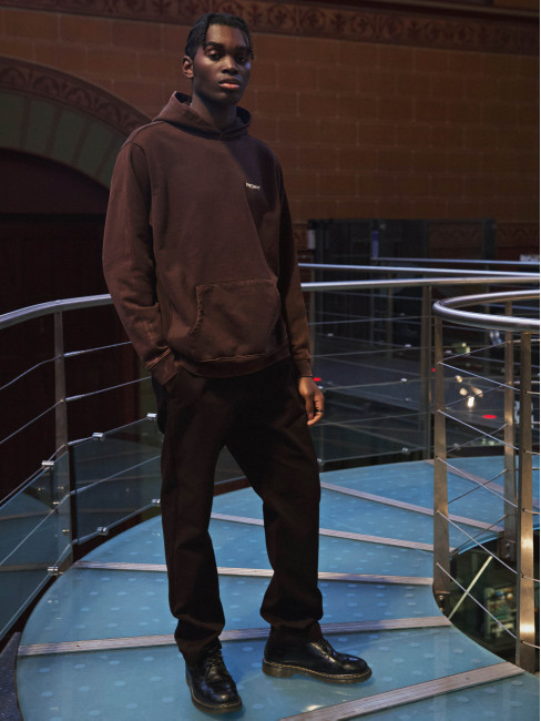 Hoodie KentPaket Lady Liberty Washed Brown