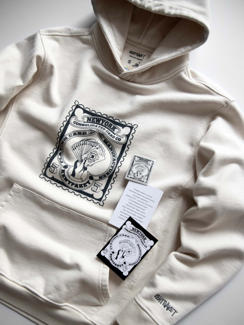 KentPaket Card Mark hoodie beige 2