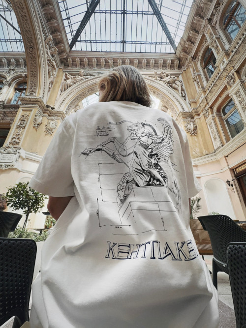 T-shirt KentPaket Pegasus Design Tee White 2