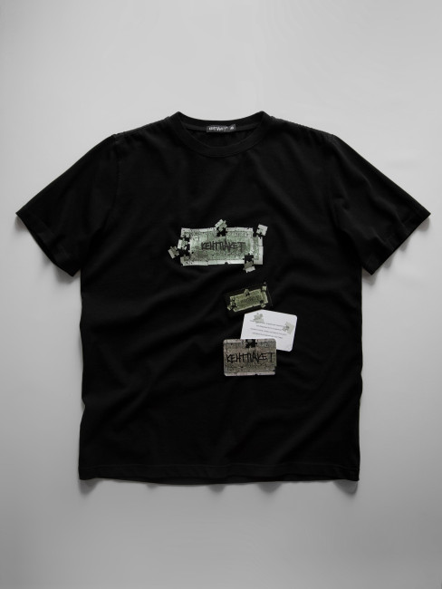 Футболка КентПакет Puzzle dollar Black