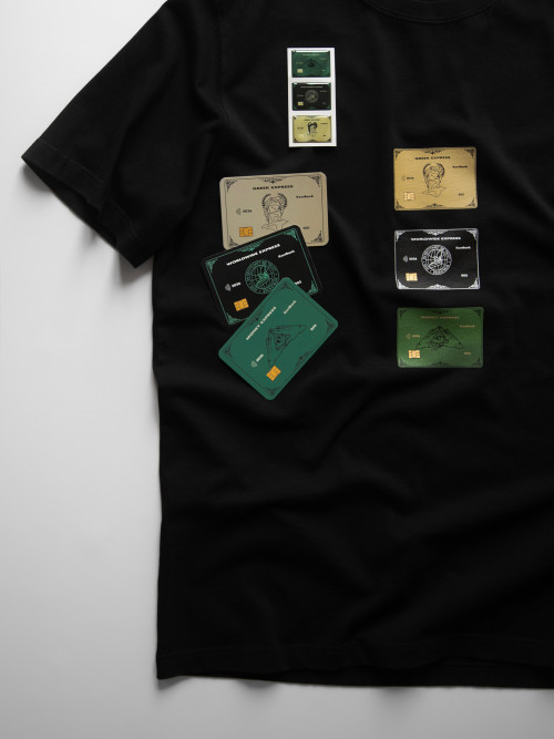 Футболка КентПакет Bank Cards Black 2