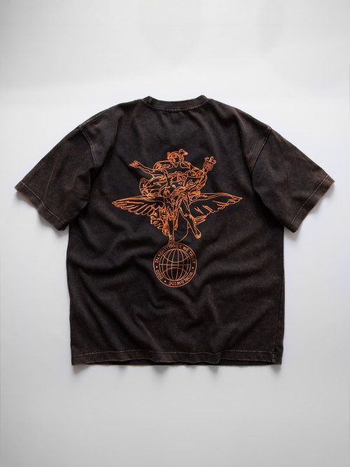 Футболка КентПакет Washed Hermes NY Black