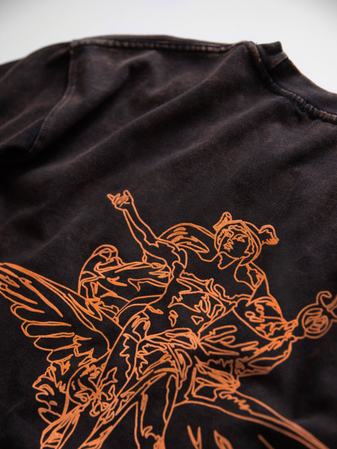 Футболка КентПакет Washed Hermes NY Black