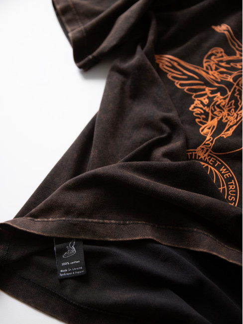 Футболка КентПакет Washed Hermes NY Black