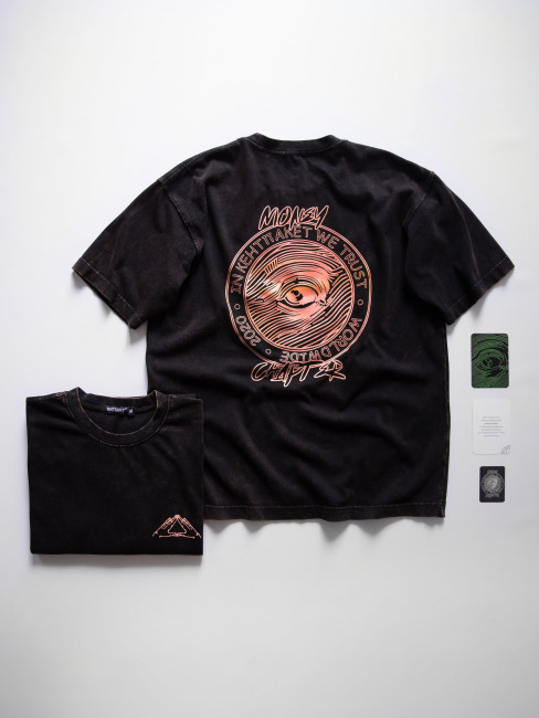 Футболка КентПакет Washed Conture Eye Tee Black