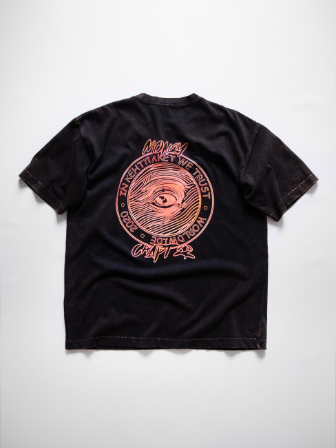 Футболка КентПакет Washed Conture Eye Tee Black