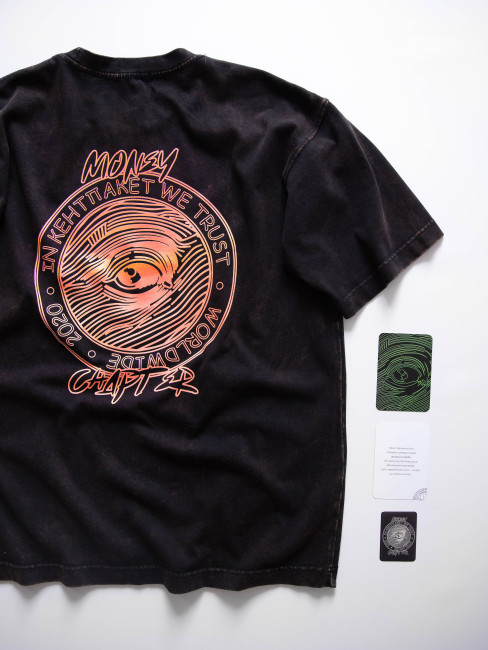 Футболка КентПакет Washed Conture Eye Tee Black