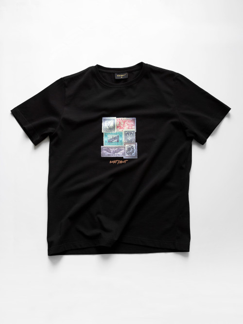 Футболка КентПакет Post Mark tee Black