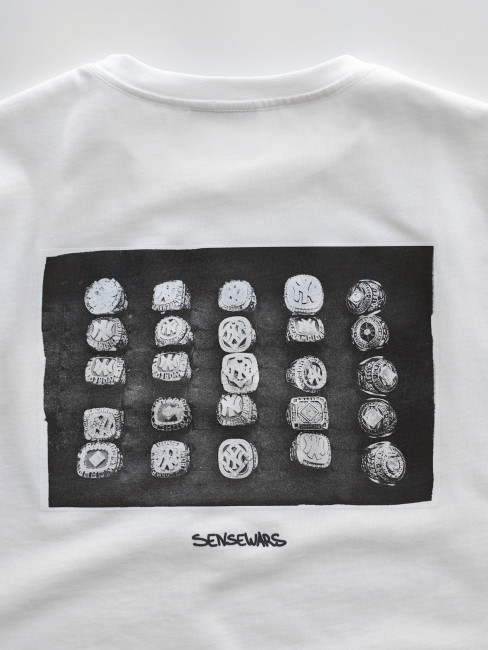 KentPaket Sense Rings Tee Black White