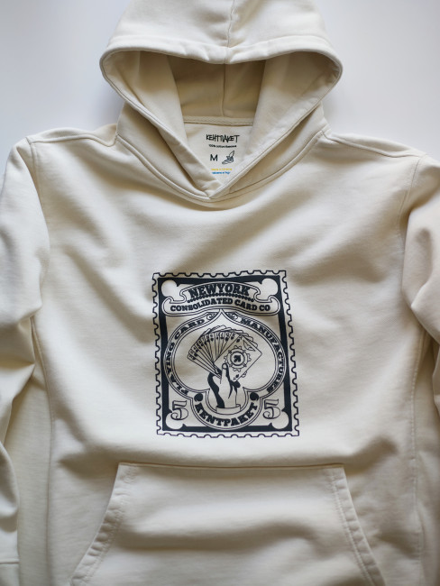 KentPaket Card Mark hoodie beige
