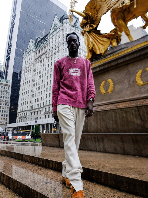 Світшот КентПакет Washed Ares Sweat Burgandy