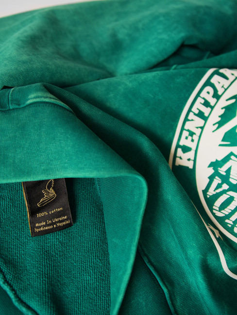 Hoodie KentPaket Lady Liberty Washed Green