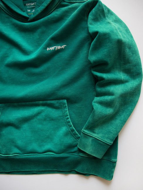 Hoodie KentPaket Lady Liberty Washed Green