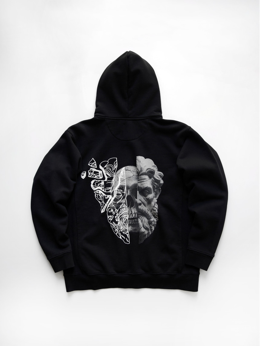 Zip-hoodie KentPaket Memento Mori Black