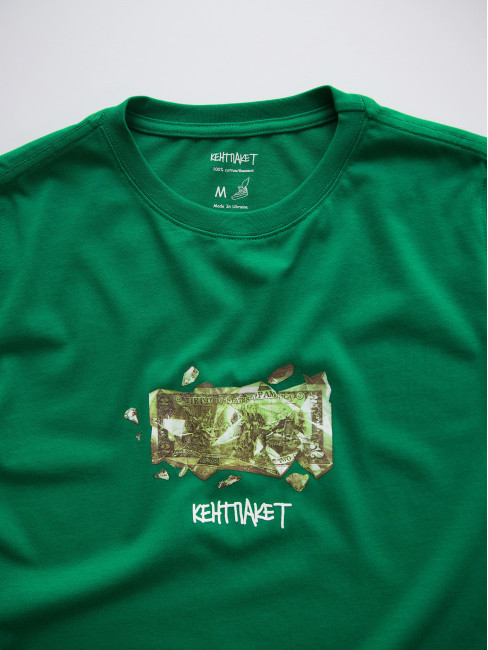 Футболка КентПакет Emerald Dollar Logo Green