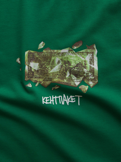 Футболка КентПакет Emerald Dollar Logo Green