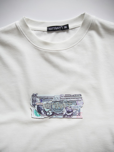 T-shirt KentPaket Deconstracted Wealth White
