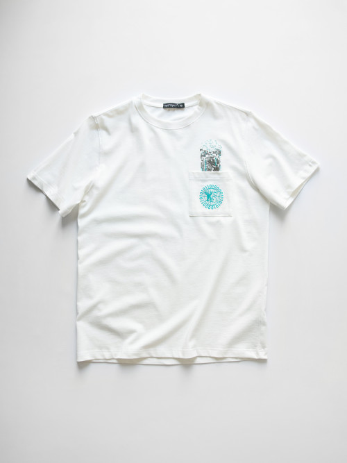 Футболка КентПакет Cyber $ Pocket Tee White