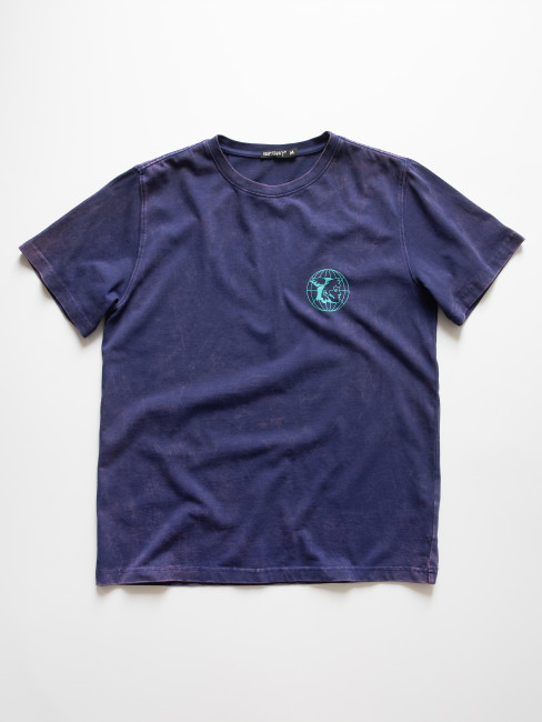 T-shirt KentPaket Washed Hermes Logo Tee Navy