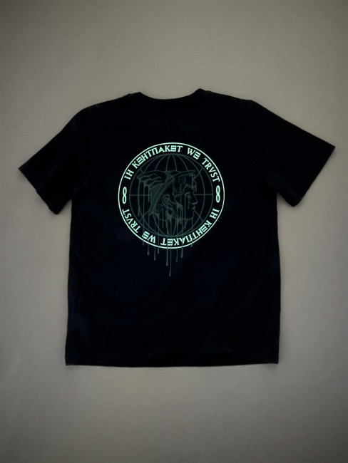 T-shirt KentPaket Washed Hermes Logo Tee Navy