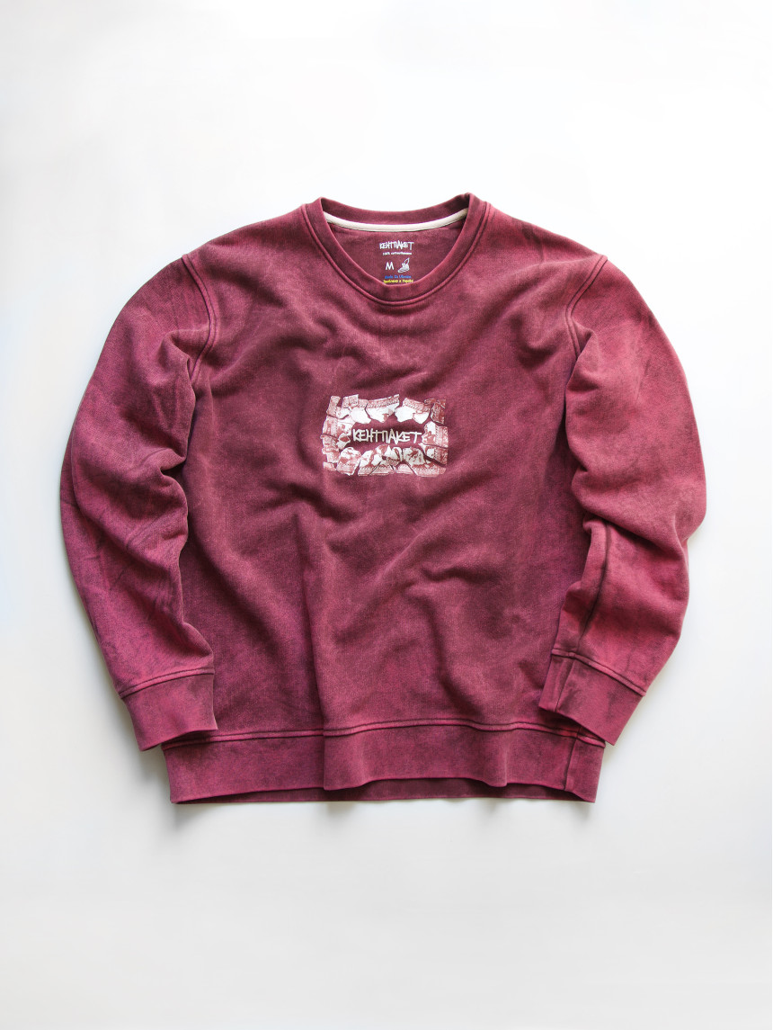 Світшот КентПакет Washed Ares Sweat Burgandy