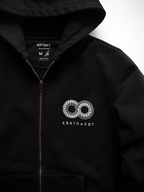 Zip-hoodie KentPaket  8 Black