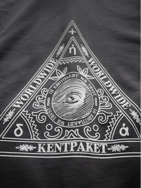 Triangle of Trust Zip hoodie Grey