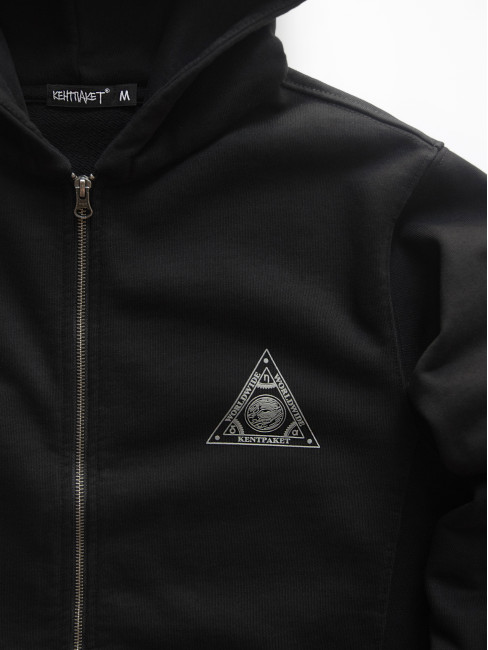 КентПакет Triangle of Trust Zip hoodie Black