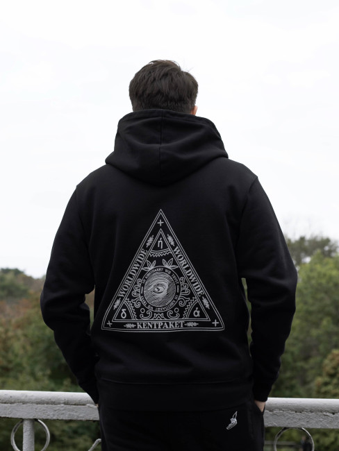 КентПакет Triangle of Trust Zip hoodie Black