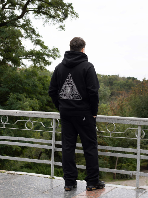 КентПакет Triangle of Trust Zip hoodie Black